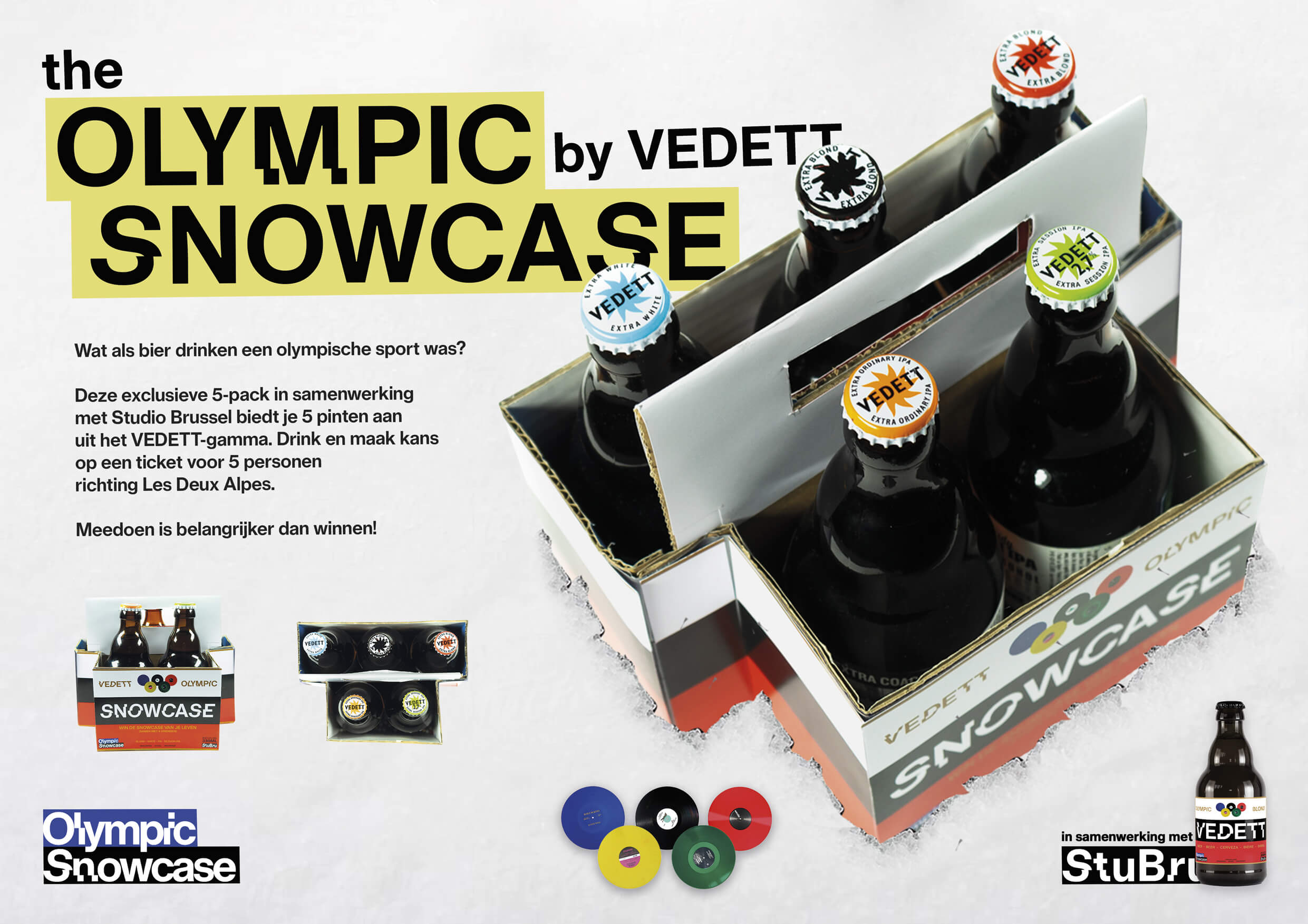 Stubru Olympic Snowcase Caseboard Vedett